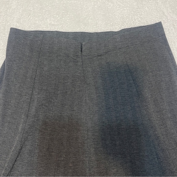 Land's End Gray Tweed Pull on A Line Midi Skirt Career Academia Womens Plus 24W - Picture 4 of 6